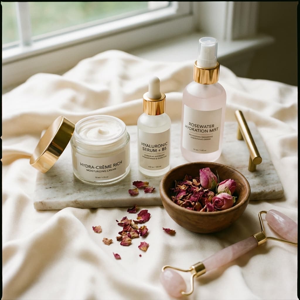 Minimal lifestyle portrait showing natural skin texture